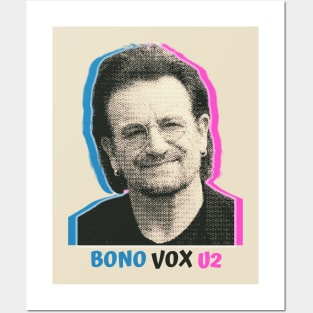 Bono Vox U2 Retro Posters and Art